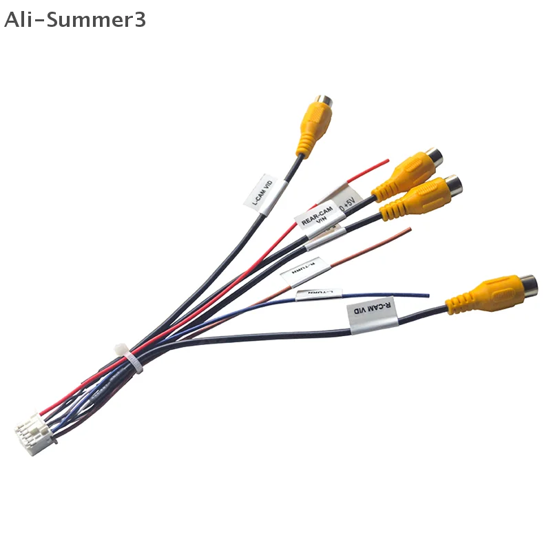 1 Piece DIY Accessories For Android Head Unit With Built-in 360 Panoramic Camera System 12Pin Cable Adapter