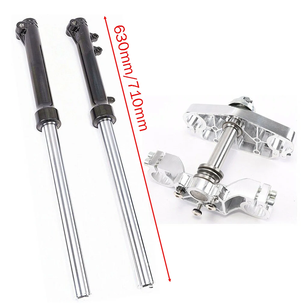 33 mm Front Fork Shocks Suspension and Handlebar triple Tree clamp Bar Riser For Dirt Pit Bike CRF50 50cc 70cc 110cc 125cc