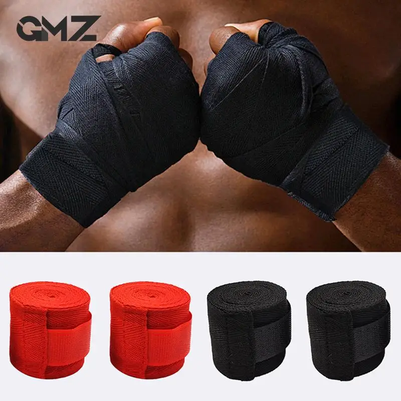 2.5M Kickboxing Muay Thai Handbands Cotton Boxing Bandage Wrist Wraps Combat Protect Boxing Sport Training Competition Gloves