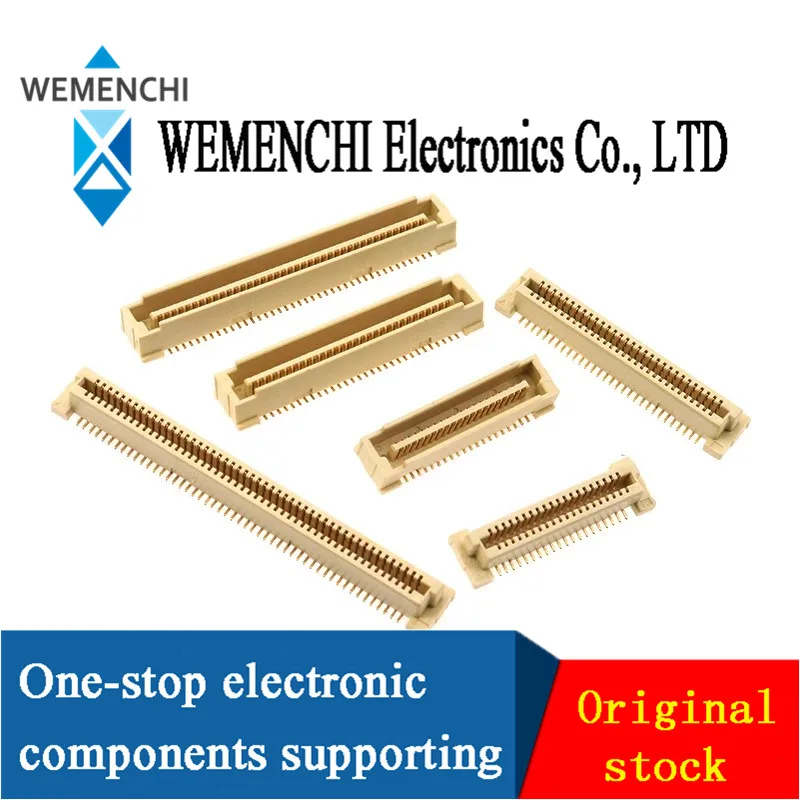 1 pieza conector de placa a placa macho/hembra, paso de 0.8mm, doble fila, SMD, 40P/60P/80P/100P/120P/140 pines, altura 3.7mm/4.6mm 4