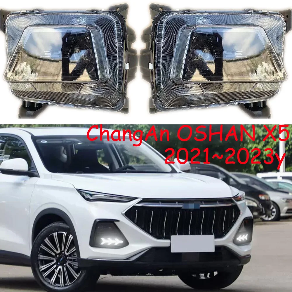 

1pcs car accessories CHANG AN bupmer head light changan Oshan X5 headlight 2021~2024y daytime light ChangAn X5 fog lamp