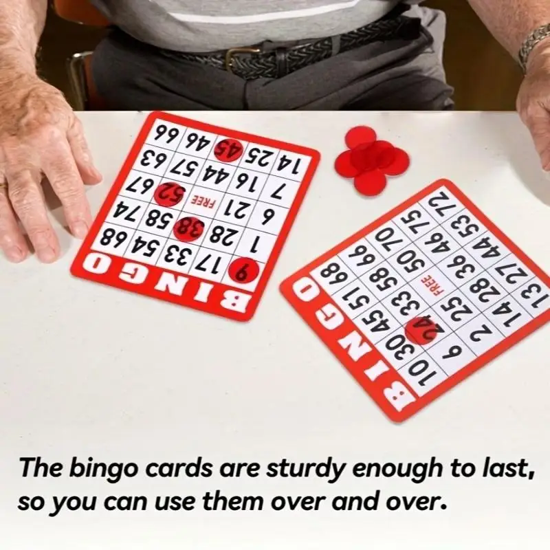 50/100Pcs Non Repeating Bingo Card Educational Interactive Game Bingo Family Games Set For Kids Family Friends Group Play