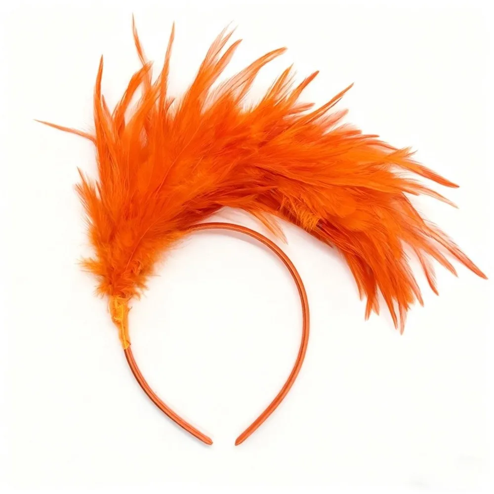 Fashion Carnival Party Feather Hair Hoop Colorful Pretty Headband Lightweight Hair Accessories Festival