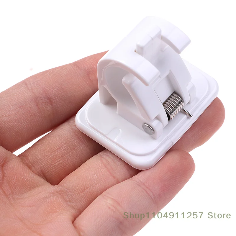 Self Adhesive Hooks Curtain Rod Bracket Drapery Hook Holders Fixings Rod Holder