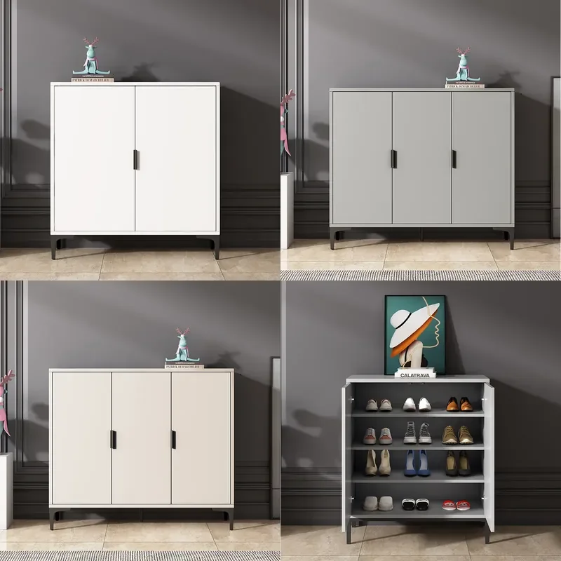 For Italian Light Luxury Shoe Cabinet Modern Minimalist Storage Locker Foyer Living Room Entry Door Rack Opposite Door