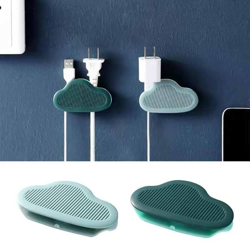 Cable Holder Clips Wall Mounted Cord Organizer Adhesive Charger Cable Clips For Phone USB Charger Earphone Mouse Keyboard