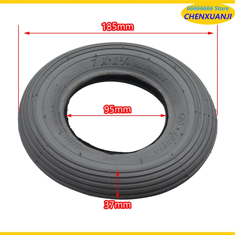 7x 1 3/4 inner outer tires with inner tube 7X2 bent metal valve stem inner tube suitable for electric scooter 7-inch tires