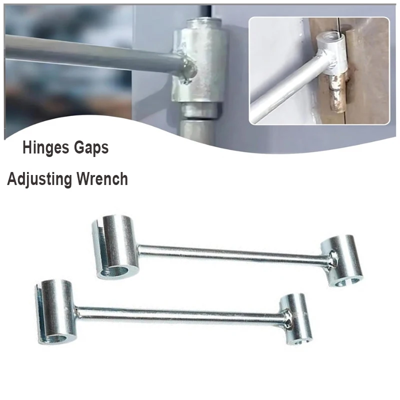 

1 шт., регулировочный ключ для зазоров петель, инструмент для ремонта дверных петель 14-25 мм, ручной инструмент для регулировки дверных петель, регулируемый гаечный ключ, инструмент