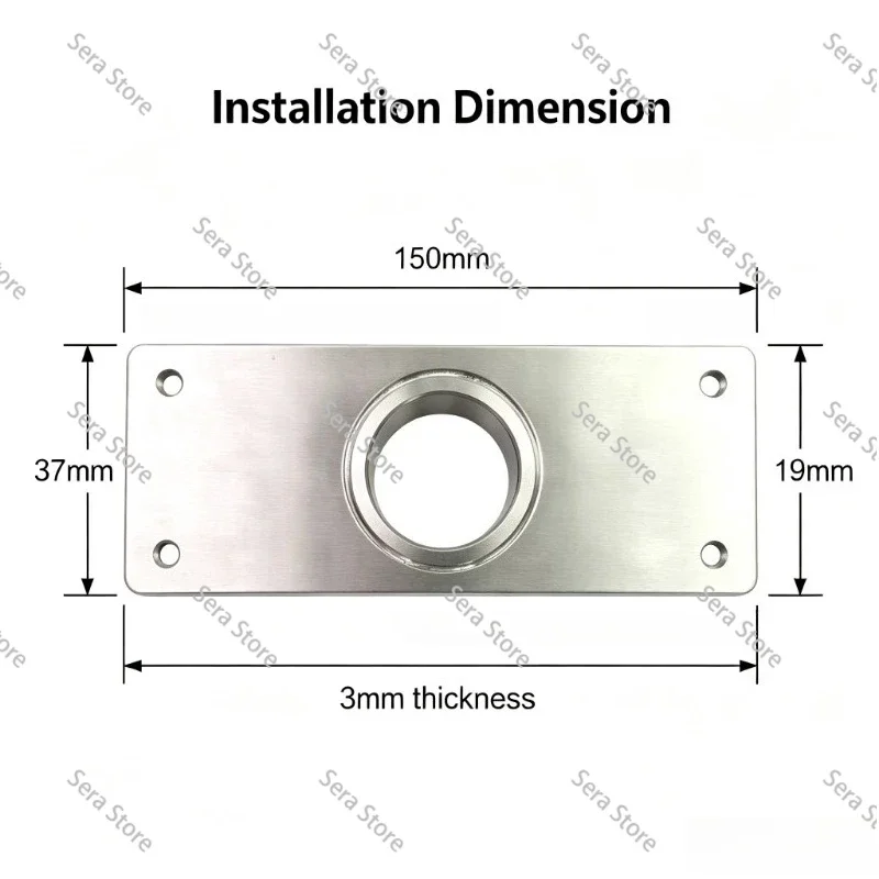 Stainless Steel TV Swivel Stand with Precision Bearing 180 Degree Inverted Rotation Mounting Bracket