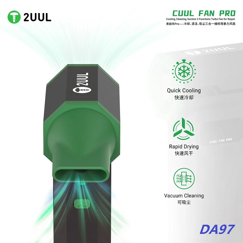 2uul DA970 DA97 Cuul 130000RPM Electric Turbo Fan Power Handheld High Speed Dust Cleaner Cooling Drying Air Blower Phone Repair