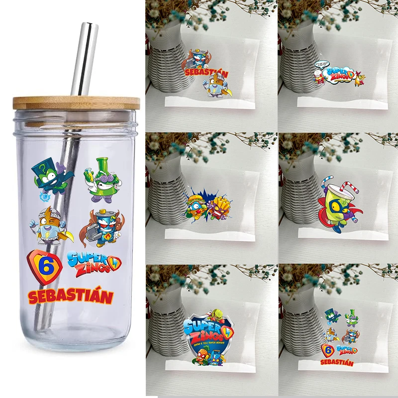 Pegatinas 3D UV Superzings, Calcomanías DIY Impermeables, Pegatinas de Cristal Fáciles de Despegar, para Carcasas de Teléfono, Vasos, Tazas, Regalos para Fiestas