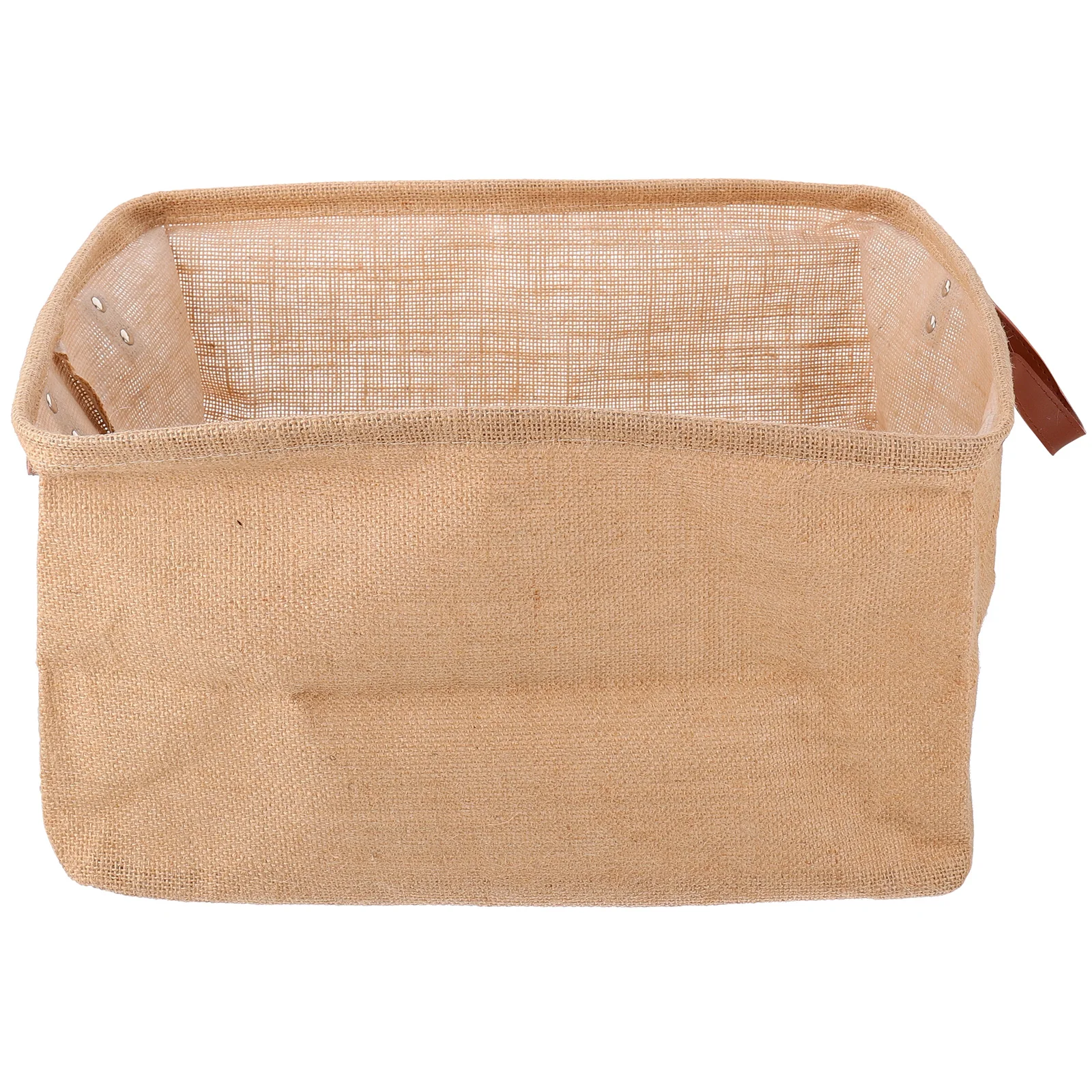

Cotton Linen PE Coated Storage Basket Handle Large Capacity Toy Clothes Organizer Home Bathroom Holiday Supplies Picnic