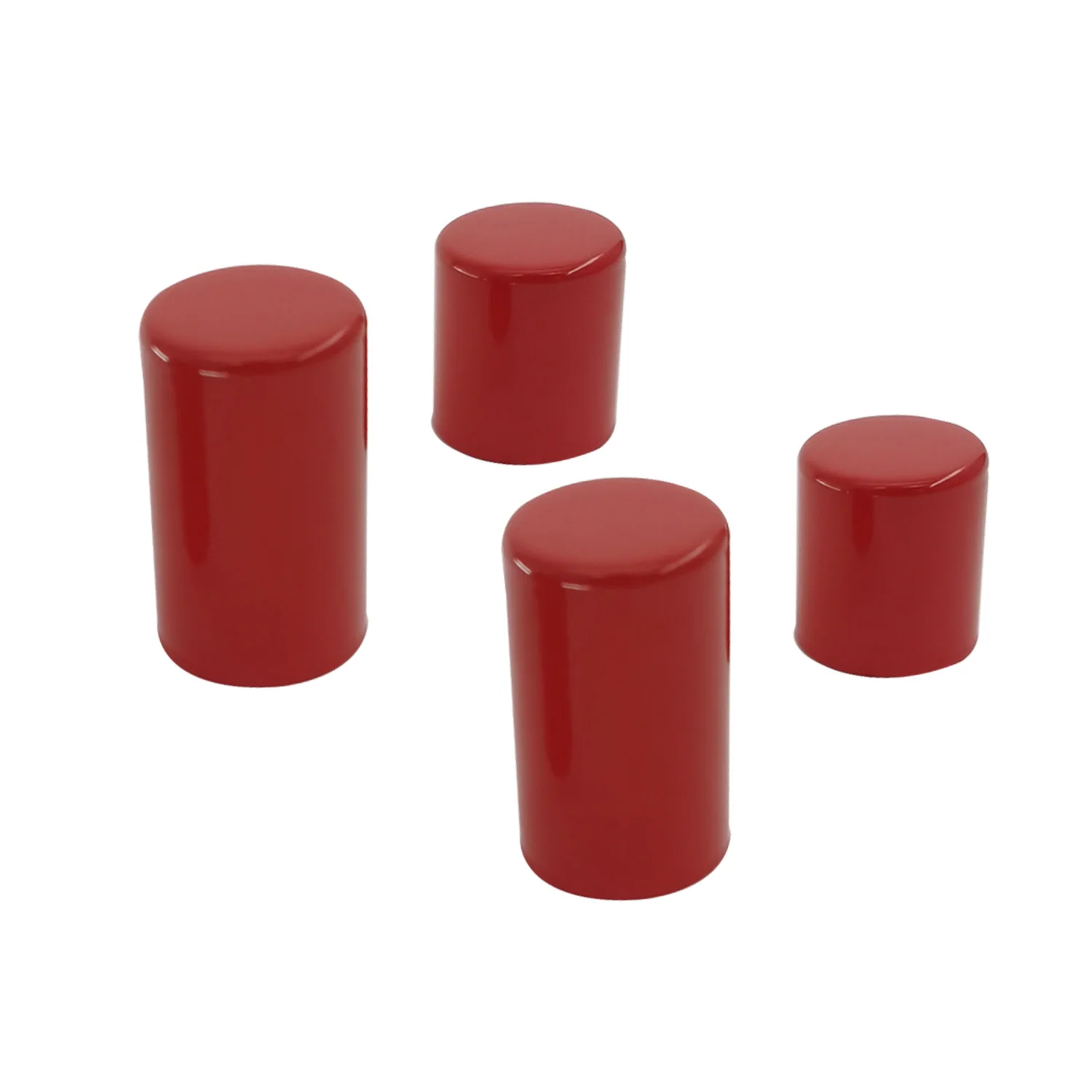 

4 PCS Red Rear Docking Point Hardware Cover Caps For Harley Touring Street Glide Electra Glide Road Glide Road King 2009-2022