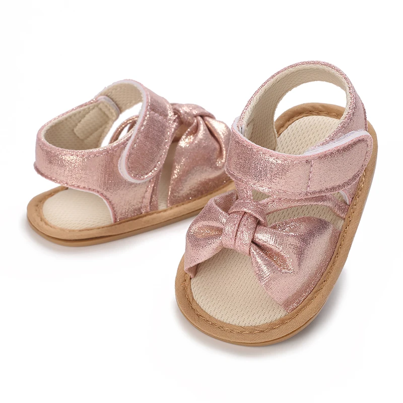Summer fashion new shiny bow women's baby sandals and walking shoes