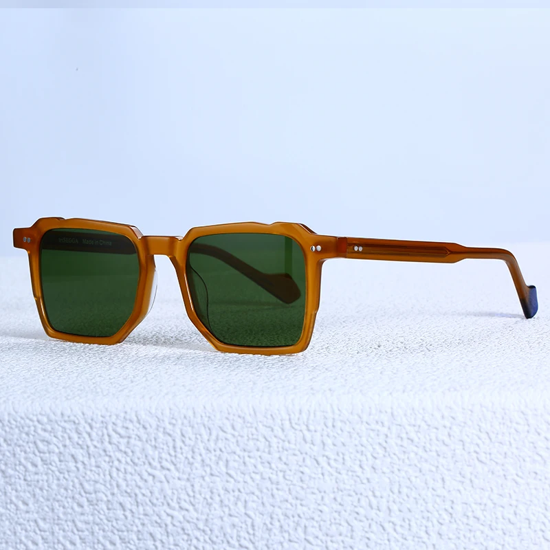 

Europe Men Square Acetate Polarized Sunglasses Brand Designer UV Protect Outdoor Driving Sun Glasses Prescription Eyeglasses
