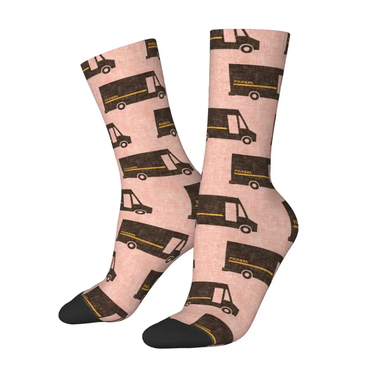 

Delivery Trucks - Pink Socks Harajuku Sweat Absorbing Stockings All Season Long Socks Accessories for Man's Woman's Gifts