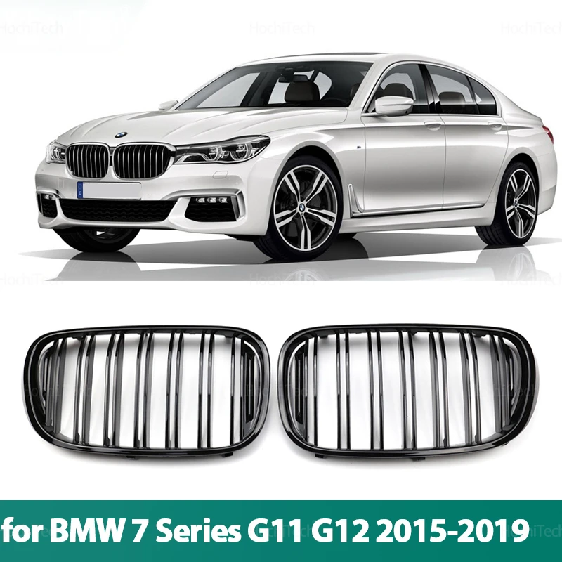 

High Quality ABS Car Styling Front Kidney Grille Dual Slat Grille For BMW 7 Series G11 G12 2015-2019 Replacement Grille