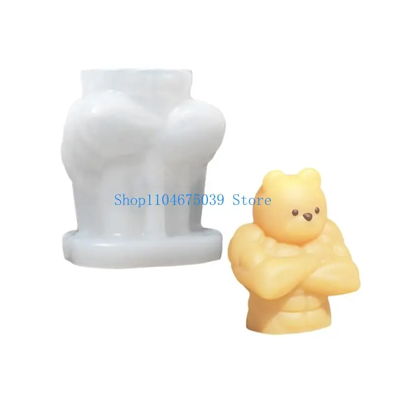 

5asd 3D Bear Crafting Mold Silicone Mould for Unique Handmade Crafts Epoxy Resin Wedding Decoration Making Mold