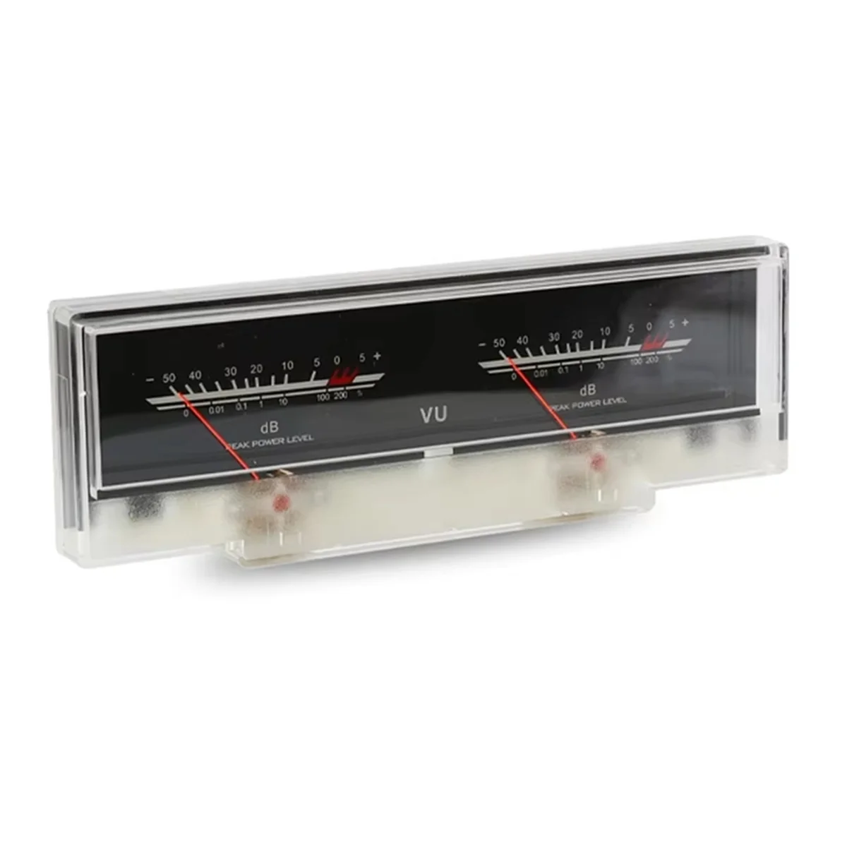 A002 Double Pointer VU Meter Stereo Audio Amplifier Board DB Sound Level Indicator Meter Adjustable Backlight with Driver