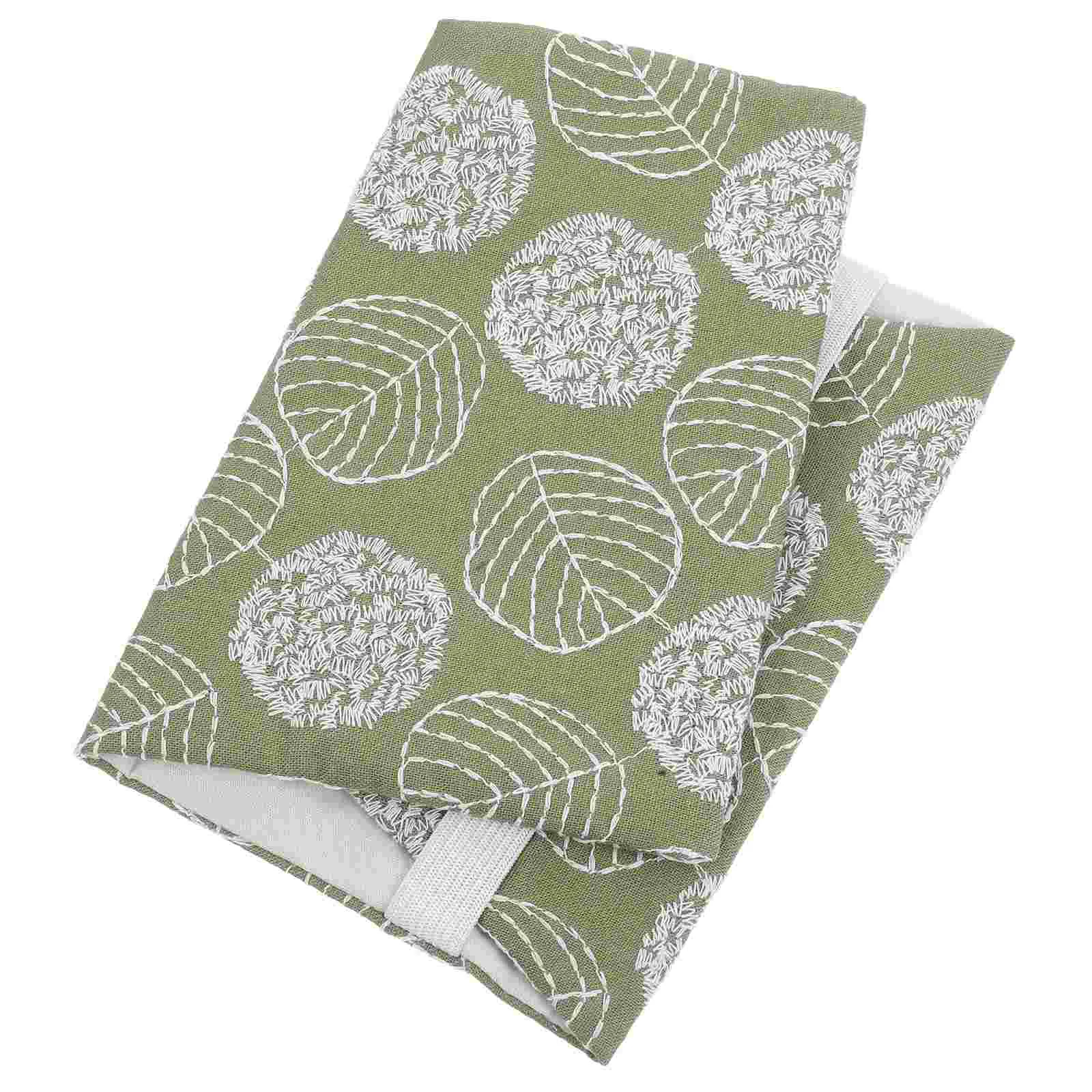 

Book Sleeve Fabric Cover Covers for Paperbacks Adjustable Cloth Books Green Soft Washable