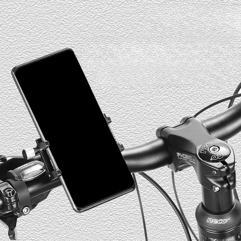 

Bicycle Scooter Aluminum Alloy Mobile Phone Holder Mountain Bike Bracket Cell Phone Stand Cycling Accessories Nonslip Holder