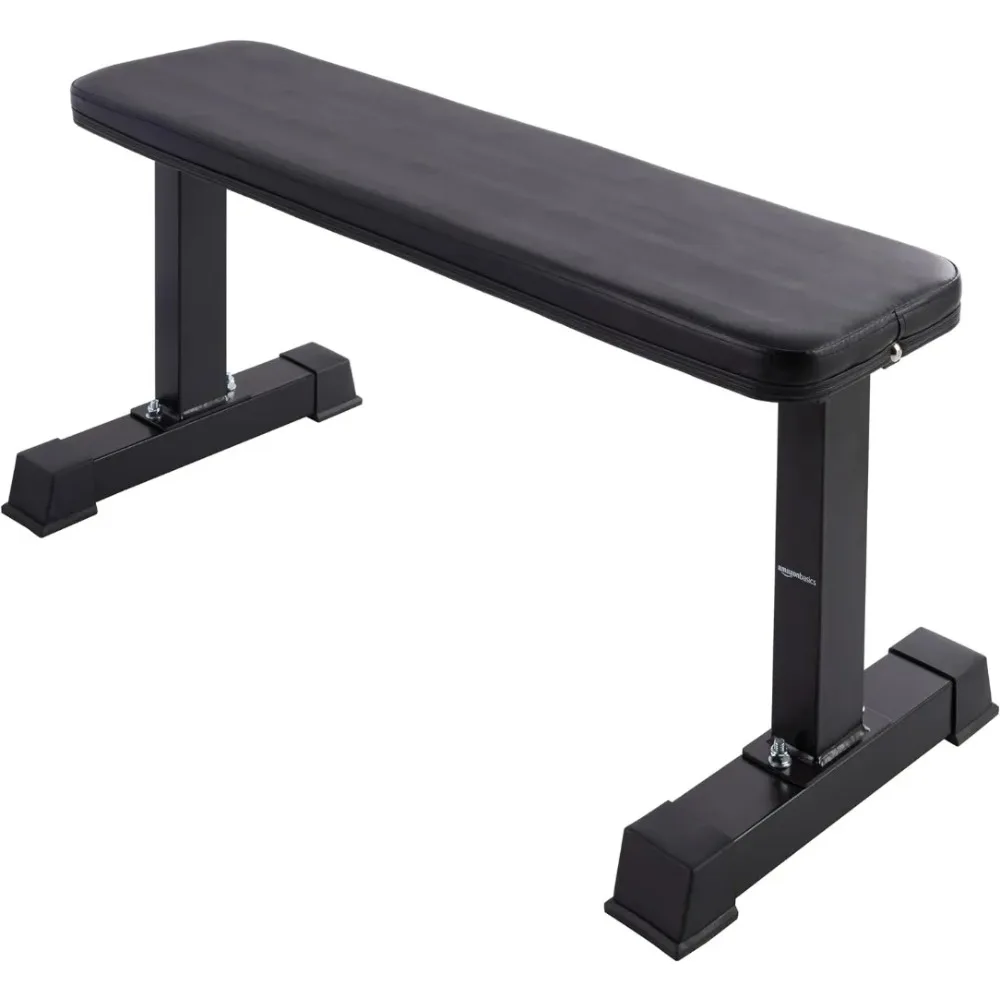 

Flat Weight Workout Exercise Bench, Black