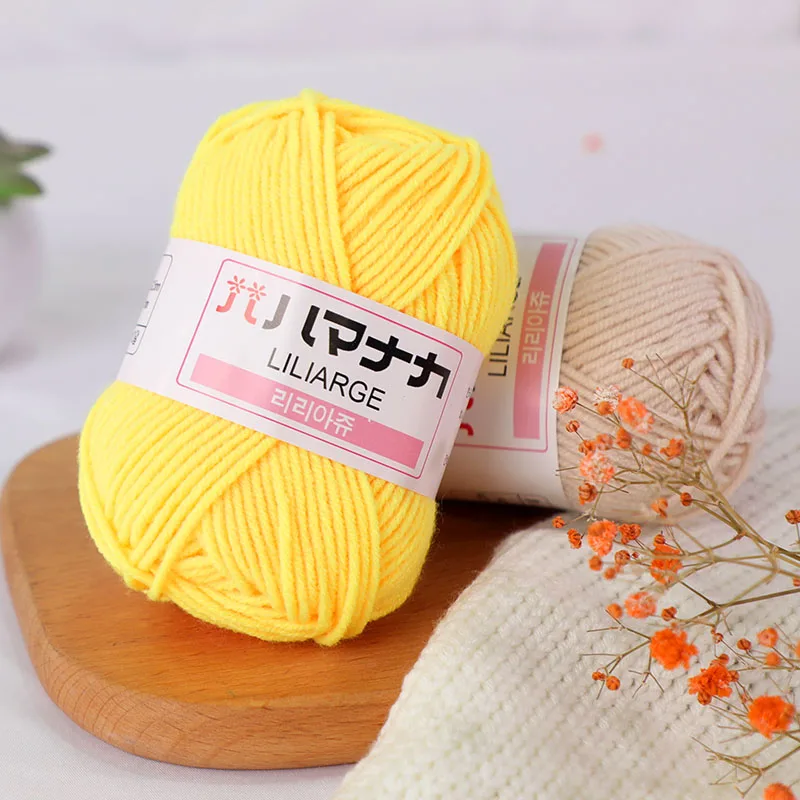 24Pcs 53Pcs Hand Knitting 100% Acrylic yarn Crocheting line for Sweater Scarf Hat  blanket DIY Handmade amugrumi bag doll thread