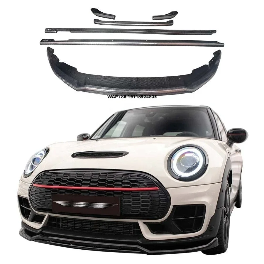 

Mini Cooper Clubman John Cooper Works F54 Body Kit New Carbon Fiber Front Rear Splitter Side Skirts with Exhaust Bumper Cut-Outs