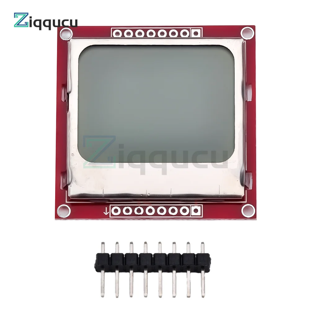 Écran LCD blanc bleu pour Ardu37Va5110, technologie de rétroéclairage 84x48 84x48