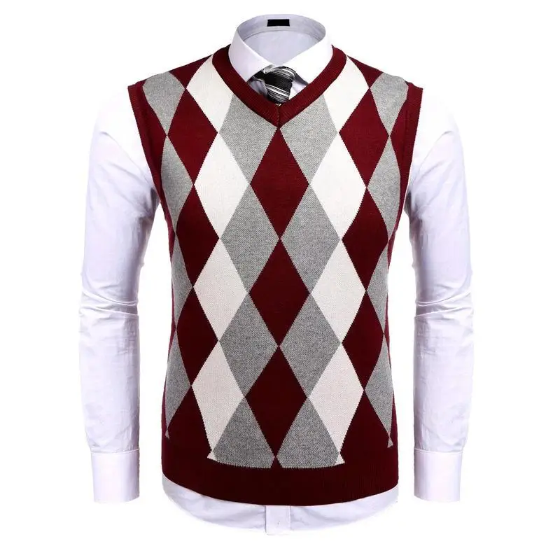 

Men's V-Neck Knitted Vest Warm Inner Wear Casual Citywalk Style Regular Fit Spring Season Fashion Comfortable Breathable