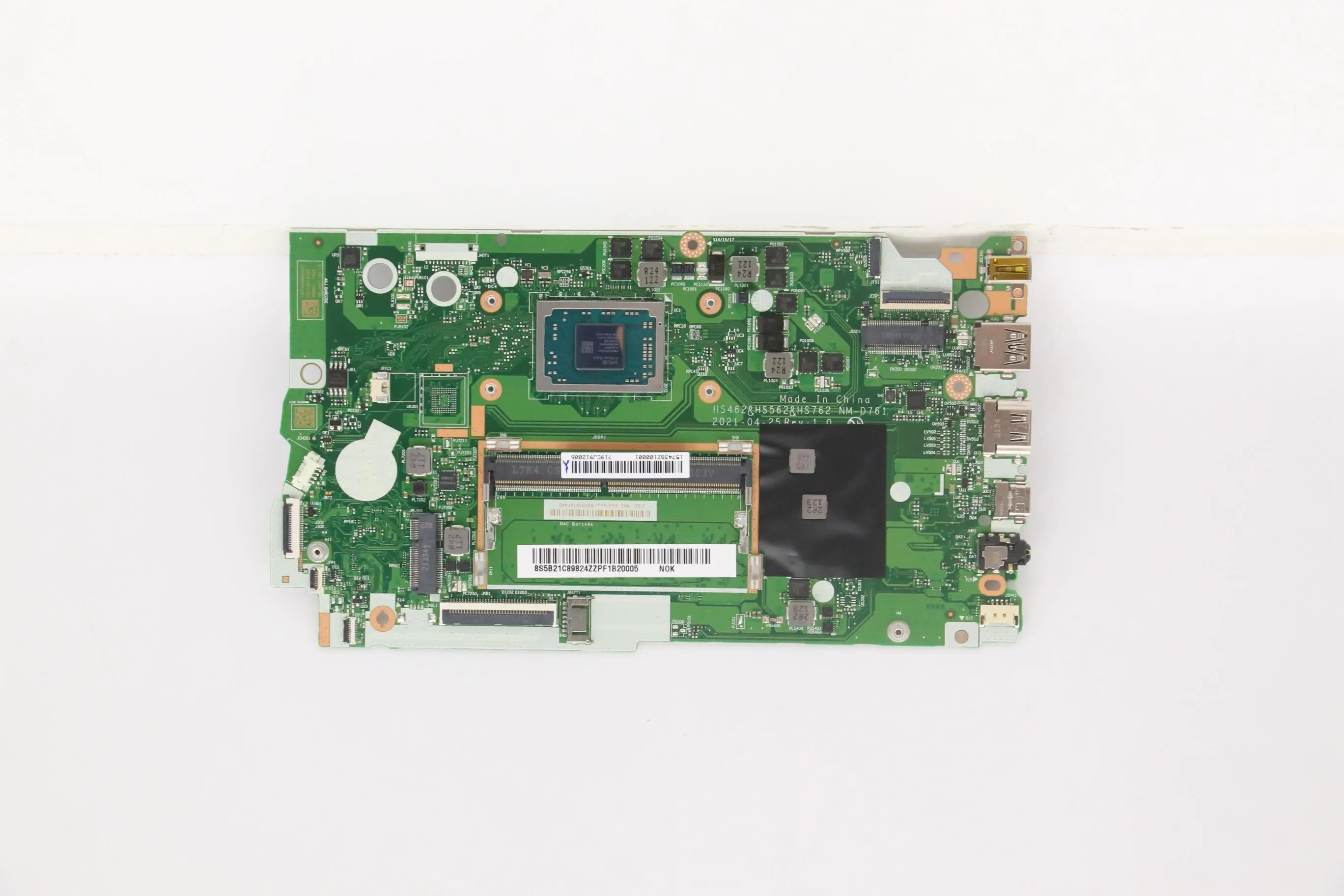 

New SN NM-D761 FRU PN 5B21C89824 Model CPU A3150U R33250 R53500 R73700 UMA DRAM 4G IdeaPad 3-14ADA6 3-15ADA6 Laptop motherboard