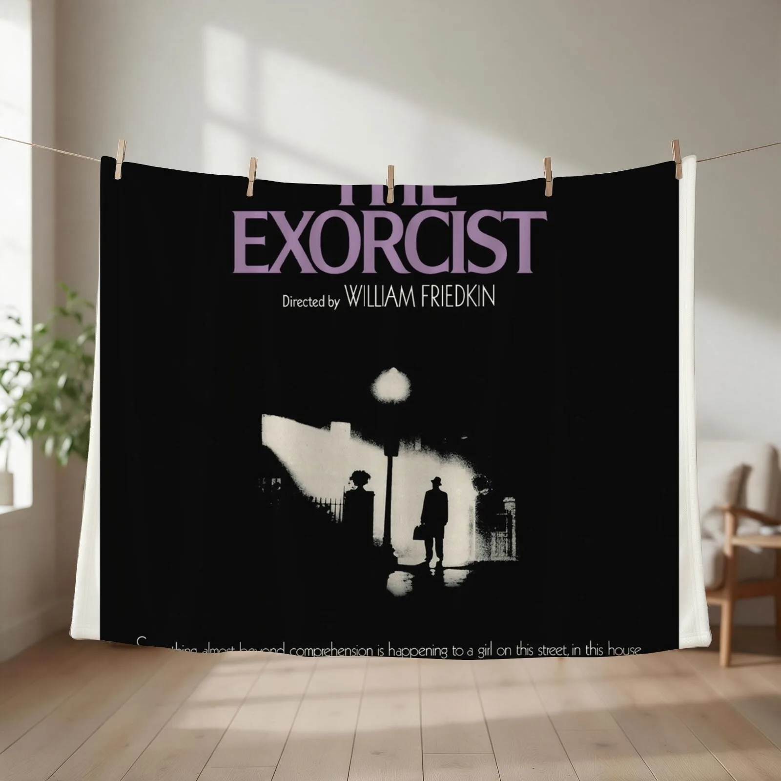 The Exorcist (1973) Throw Blanket Weighted Soft Plush Plaid Plaid Luxury St Blankets