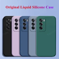 Funda para OPPO Reno 12 Pro, carcasa Original de silicona líquida, TPU suave, parachoques de teléfono para OPPO Reno 12 5G