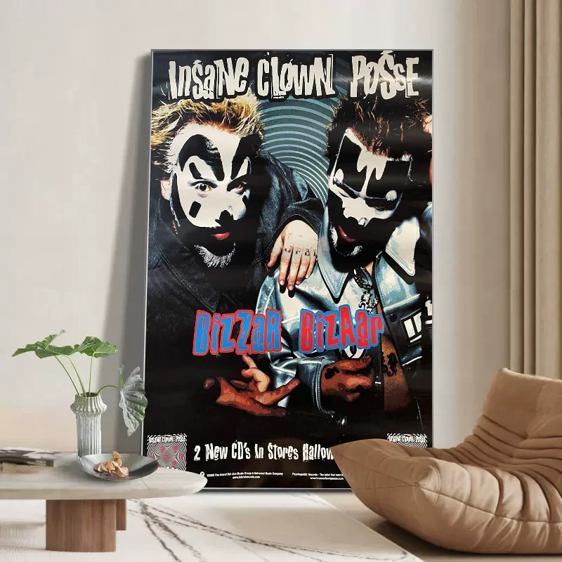 مجنون مهرج بوسي الفرقة أنيمي ورق أبيض ملصق مقاوم للماء ورقة ملصق مقهى بار الجمالية الفن طلاء جدران