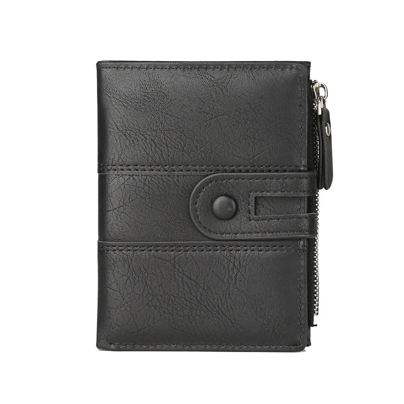 

New Pu Leather Men's Wallet Simple Business Wallets Multi-card Slot Card Holder Coin Purse