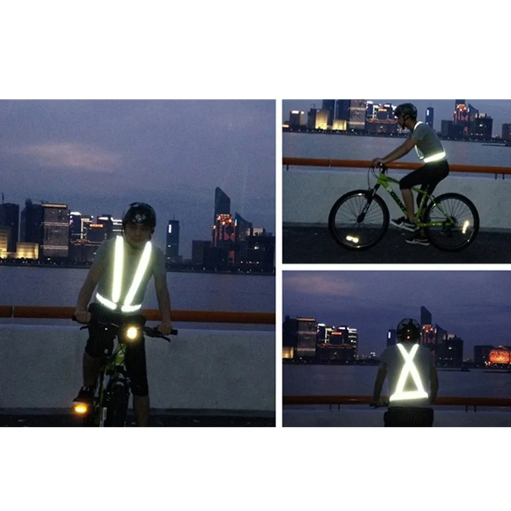 

Adjustable Reflective Safety Vest Breathable High Visibility Harness For Night Running Cycling Walking Construction Outdoor