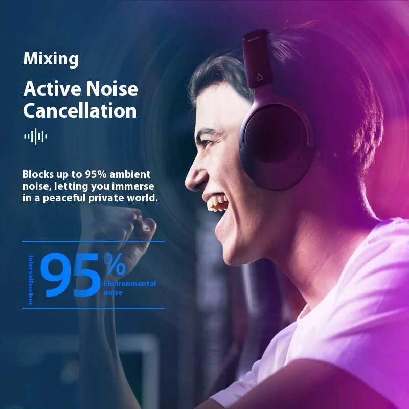 창의적인 젠 하이브리드 SXFI 오버이어 헤드폰, 적응형 하이브리드 ANC, 통화용 내장 마이크, 무선 스트리밍, 70시간 재생