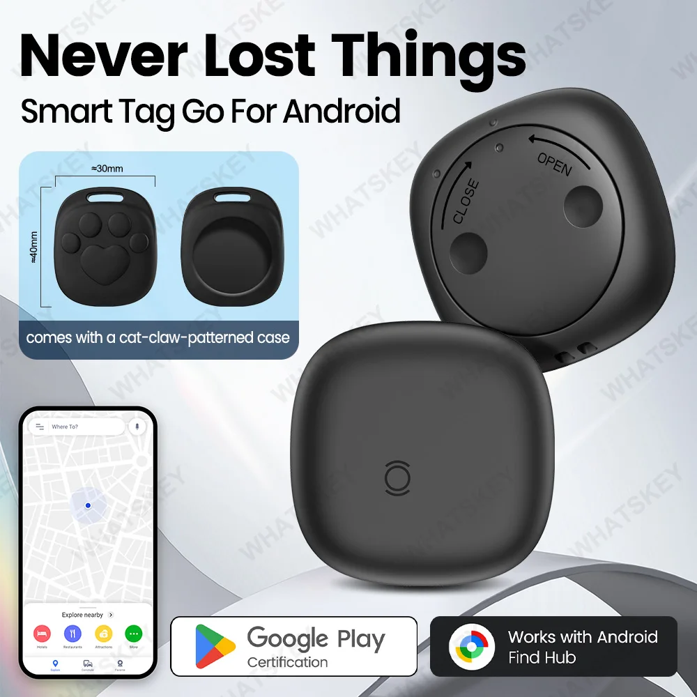 Smart Location Tracker for Android Devices Tag Work With Google Find Hub App Positioning Key Finder for Xiaomi Samsung Motorola