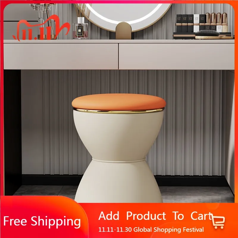 

Минималистичный мобильный пуфик, туалетный столик для гостиной, дизайнерский табурет-ступенька, роскошный макияж, современный табурет, мебель в китайском стиле