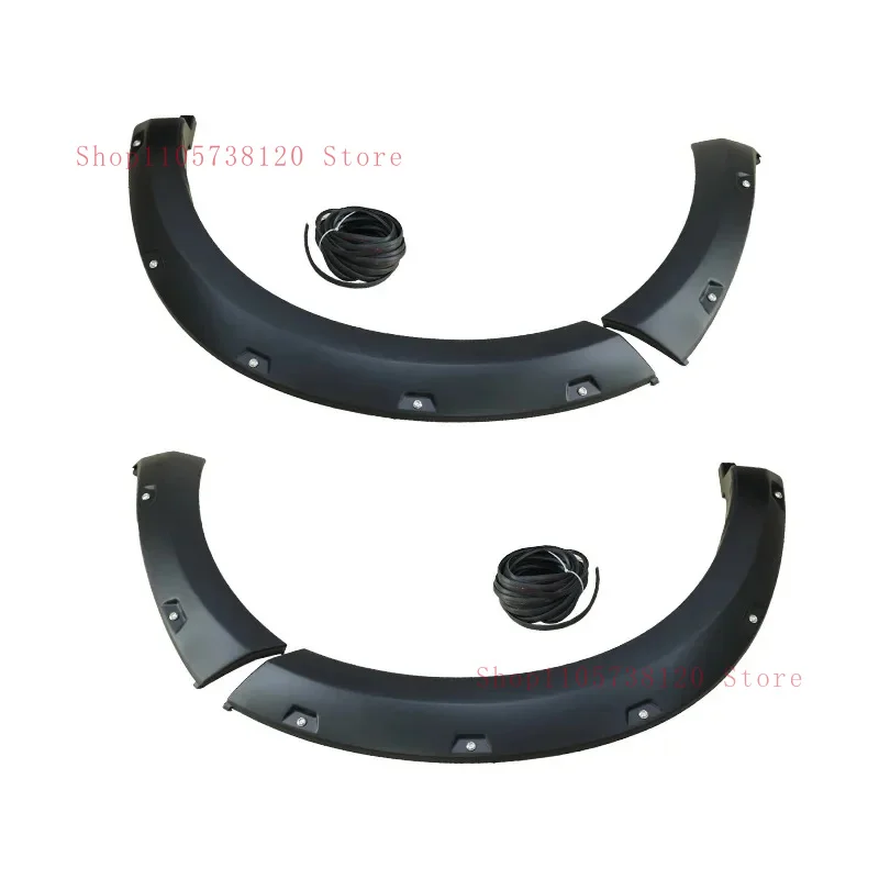 Car Flar Arch Wheel Eyebrow Protector Mudguard Sticker Compatible NP00 (Color : With Reflector) -