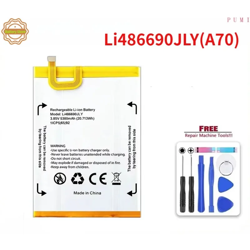 Battery For Blackview Ultra A6 A90 A80 Pro/Plus A8 Max A70 A60 A55/Pro A50 A5 A30  A20 Pro A10 pro Strong Power