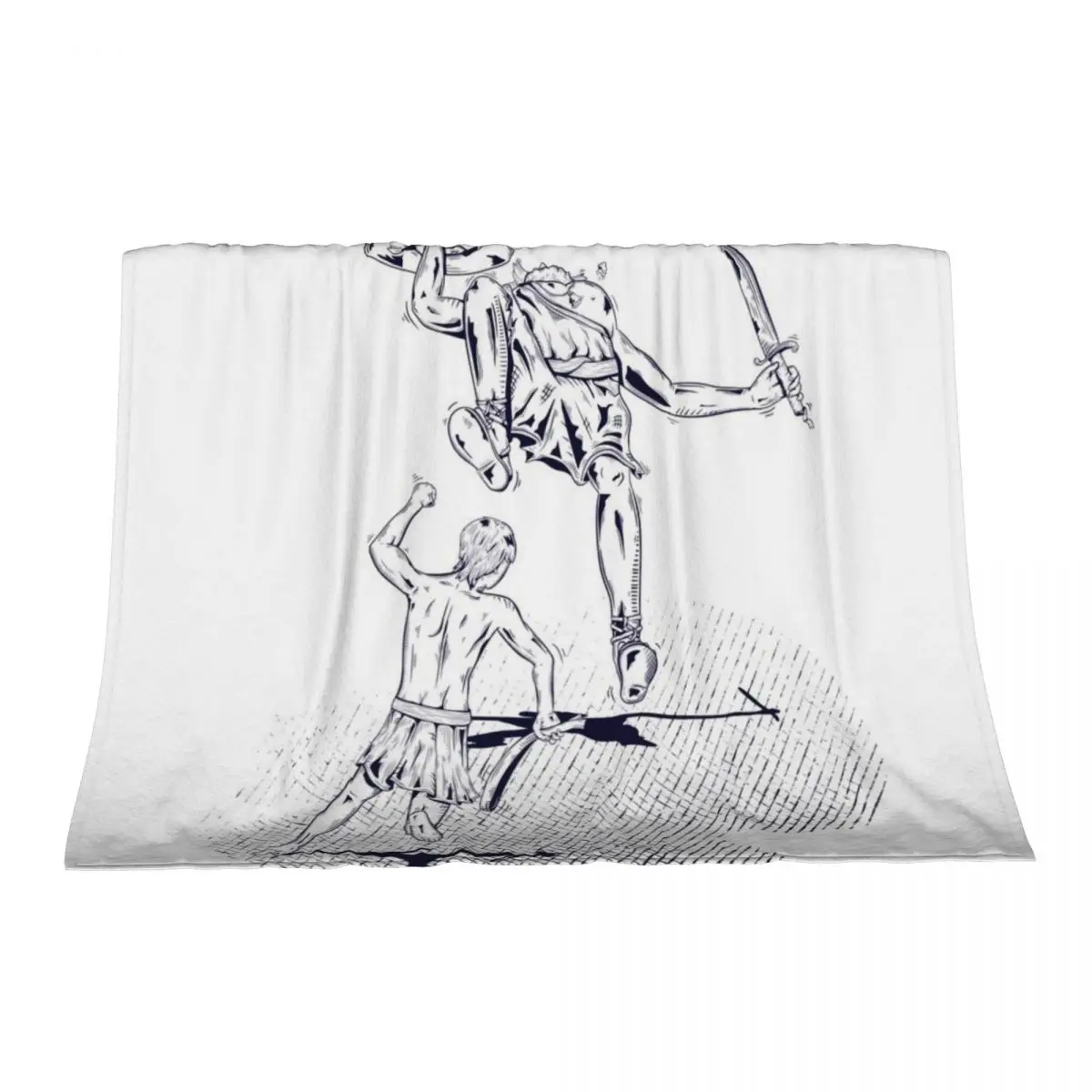 

David and Goliath Throw Blanket Warm Thermals For Travel Bed linens Blankets