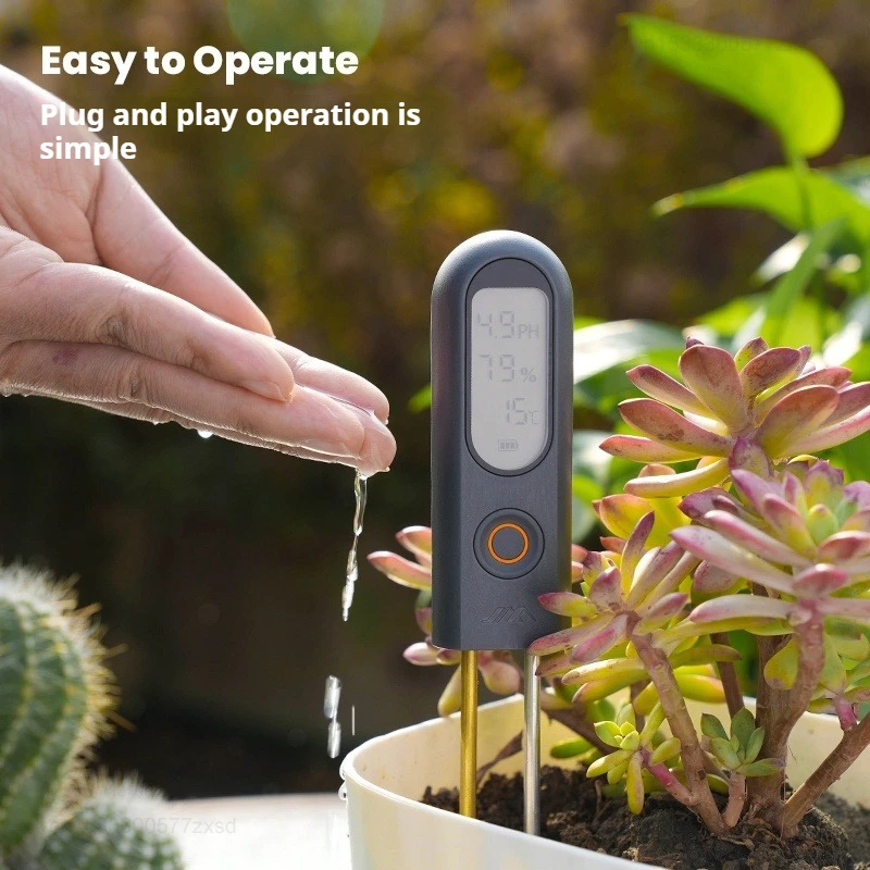Xiaomi JIMIHOME اختبار التربة قياس PH الرطوبة الرطوبة المغذيات LED عرض البستنة الاستشعار داخلي في الهواء الطلق لحديقة الحديقة