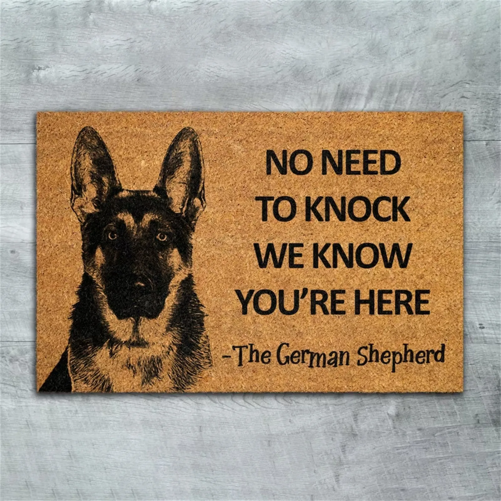 Doormat Dog Rottweiler 3d Printed Doormat Non Slip Door Floor Mat Decor Porch Doormat Drop No Need To Knock We Know You'Re Here