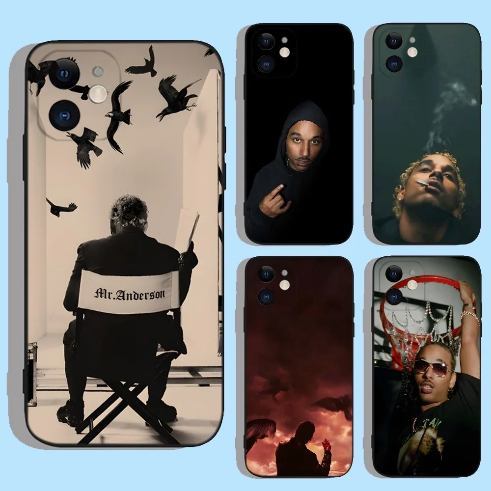 Laylow Rapper Phone Case For Apple iPhone 15,14,13,12,11,XS,XR,X,8,7,Pro,Max,Plus,mini Silicone Black Cover