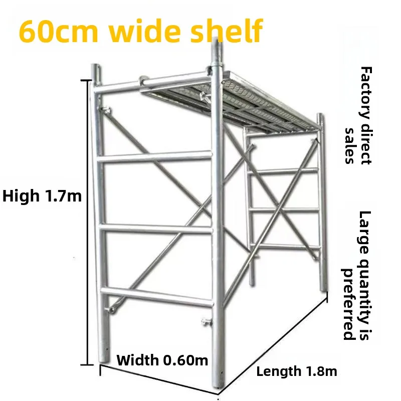 LMM60 wide mobile scaffold hot dip galvanized door frame interior decoration rack