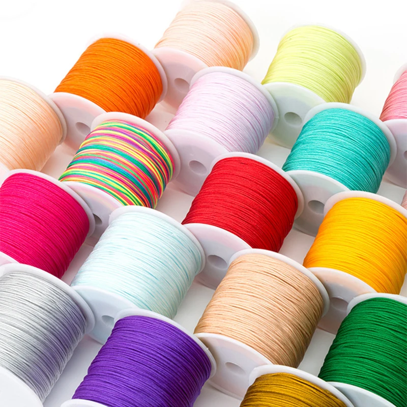 

2mm 10meters 15 colors Waxed Cotton Cord Necklace Rope Jewelry Making DIY Handicraft Bracelet Hand Stitching Thread