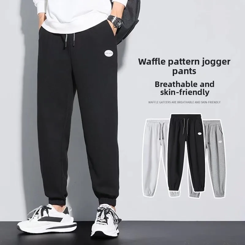 

Мужские повседневные брюки American Sle свободного прямого кроя, осенние, больших размеров, дышащие, тонкие, спортивные, длинные, модные, молодежные