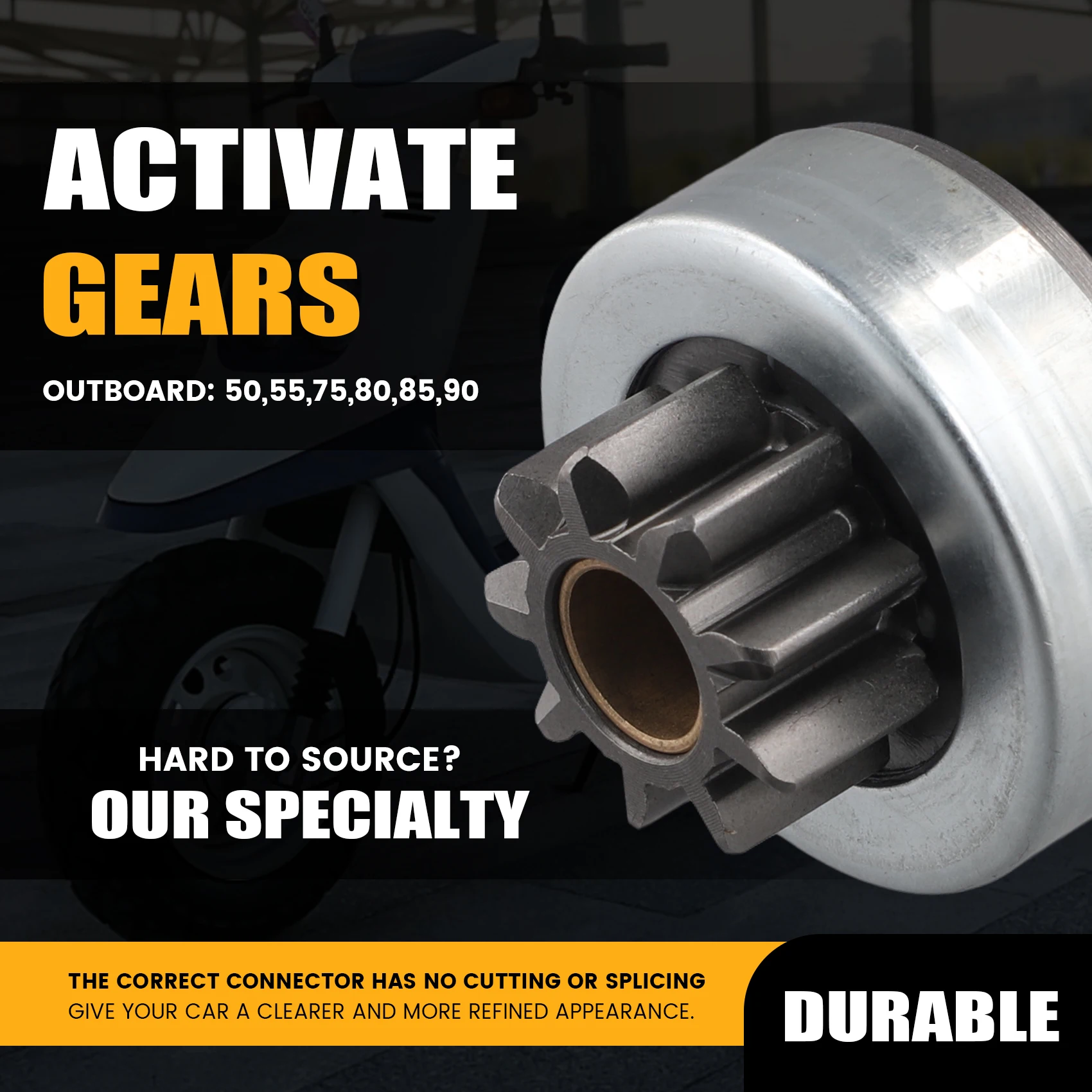 

A85E-663-81832-11 Start Pinion Assy For Outboard 55HP 50HP 70HP 75HP 80HP 85HP 90HP 2T 663-81832-11-00 663-81832