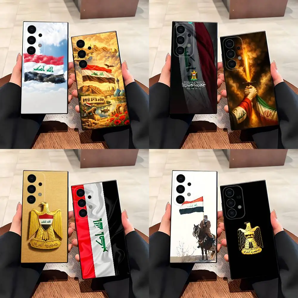Iraqi Iraq National Flag Phone Case For Samsung S25,S26,S24,S21,S22,S23,S30,Ultra,S20,Plus,Fe,Lite,5G Black Cover